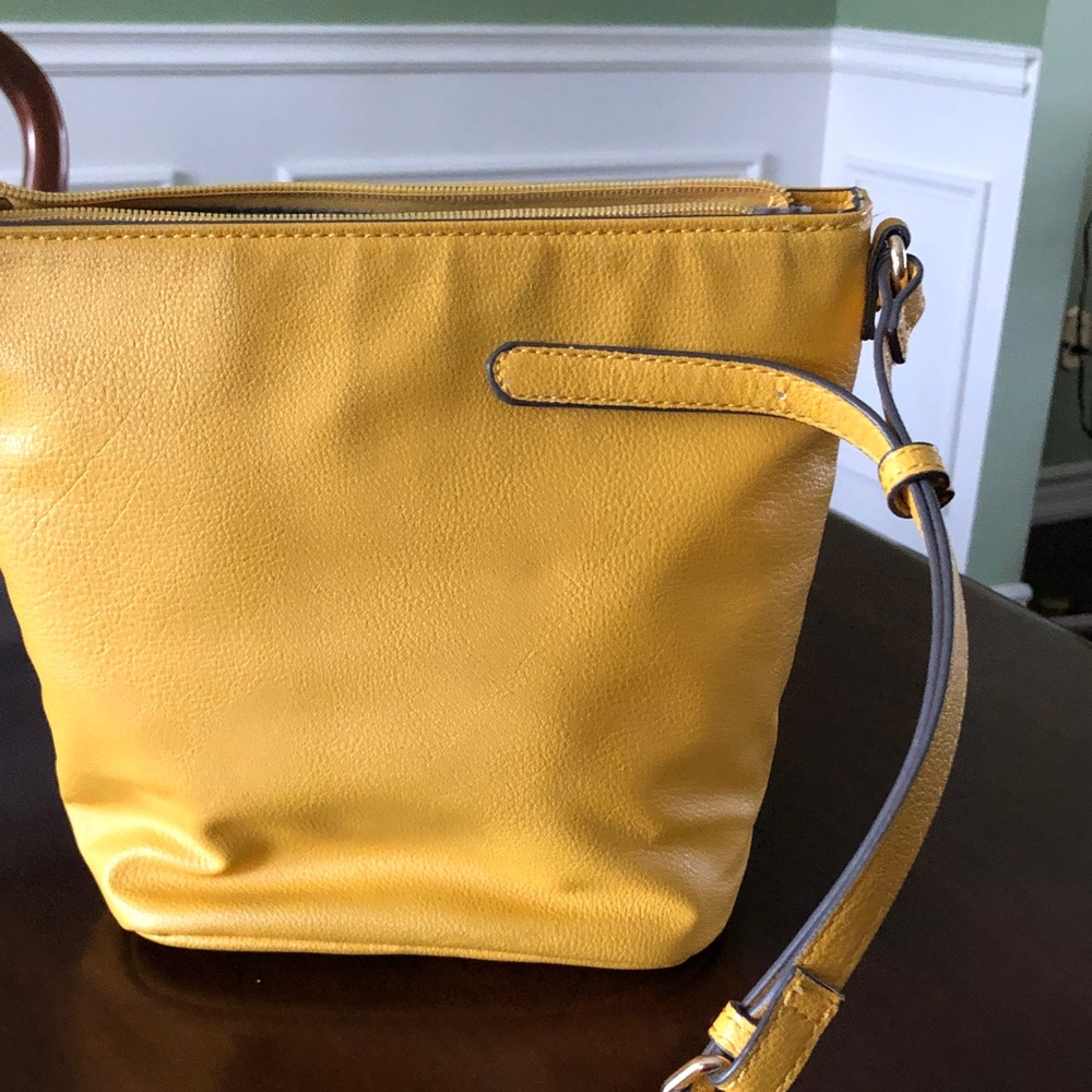 Yellow Anne Klein Crossbody Bag - Picture 4 of 10